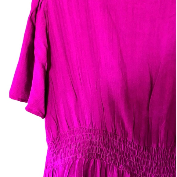 Knox Rose Short Sleeve V-Neckline Tiered Spring and Summer Dress Size 1X - Picture 9 of 14